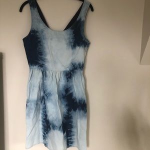Blue + White Tie Dye Summer Dress